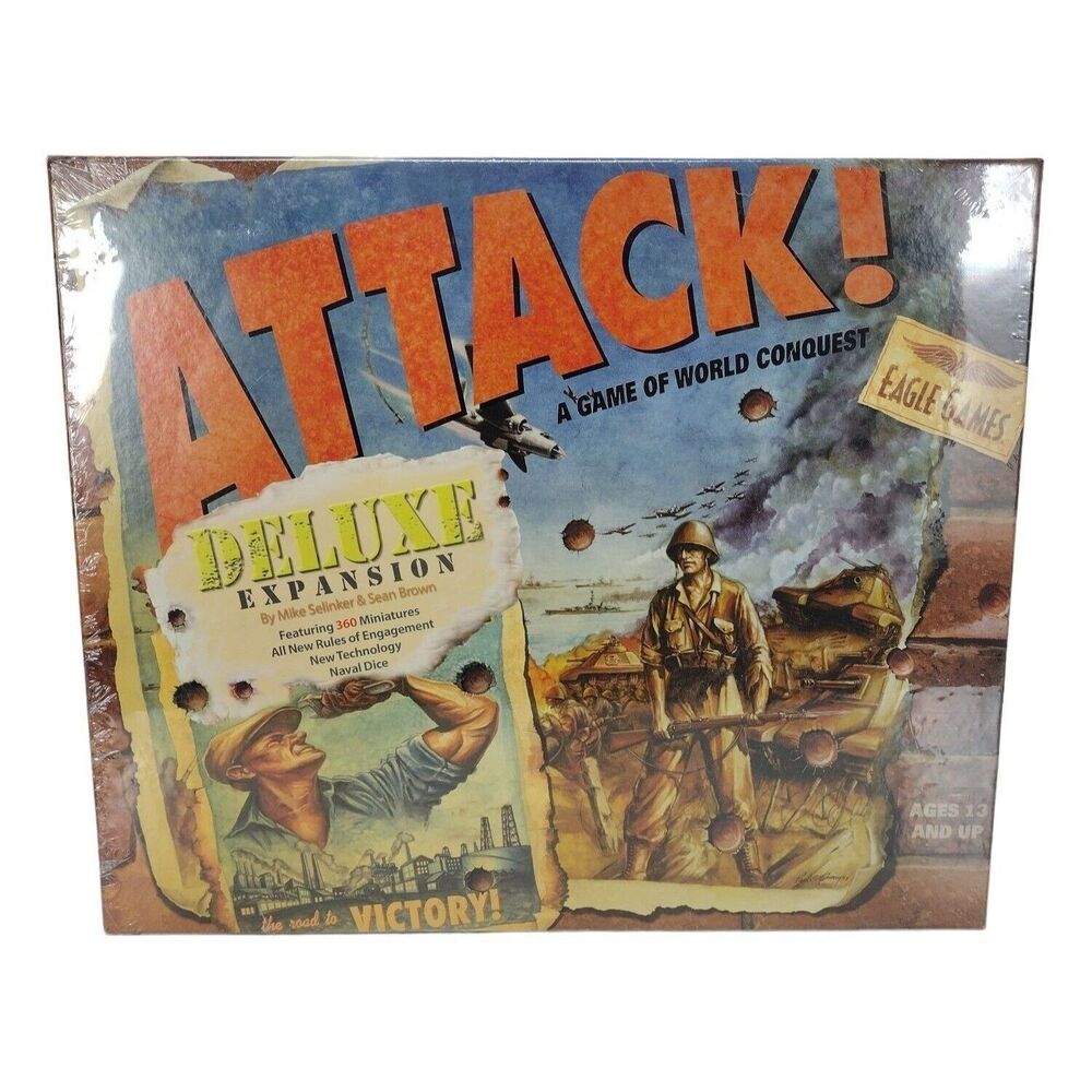 ATTACK! Deluxe Expansion Game of World Conquer Eagle Games (Board Game)